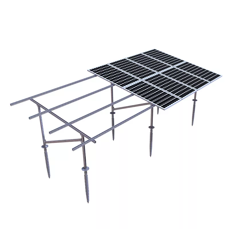 Paneles solares en el suelo
