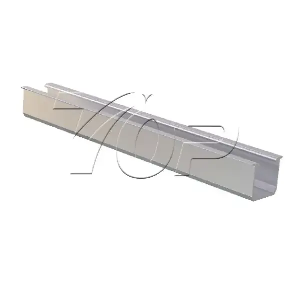 U escriba riel de aluminio para el sistema de montaje del panel solar